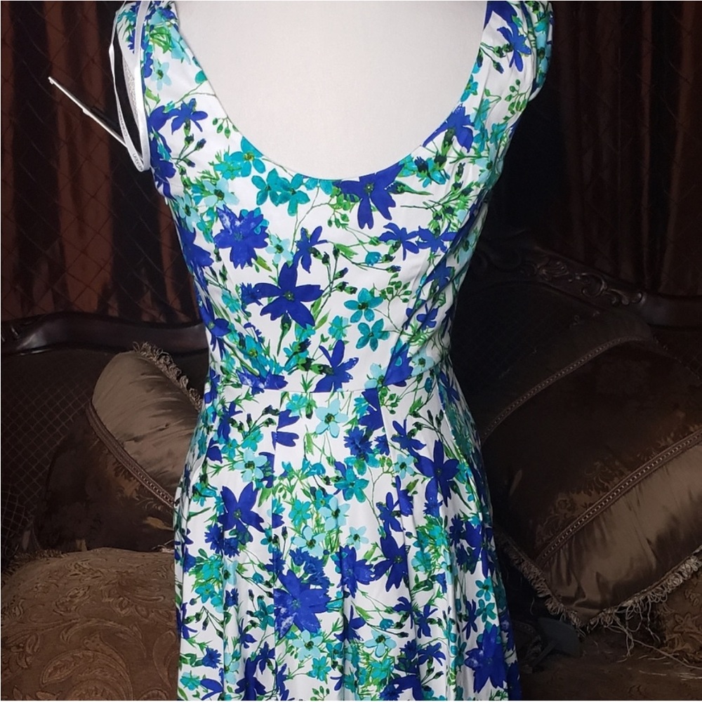 Calvin Klein floral high low dress size 6 - Picture 5 of 7